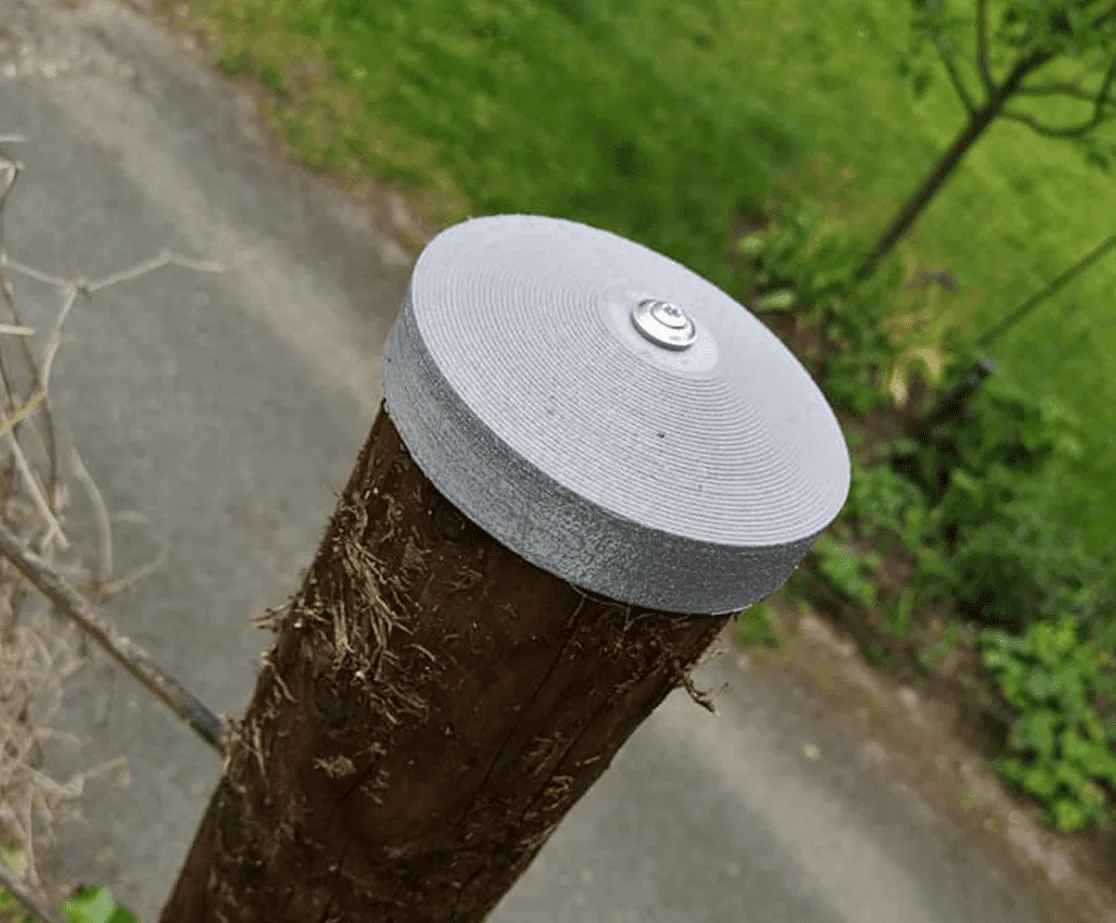 The printed fence-post caps