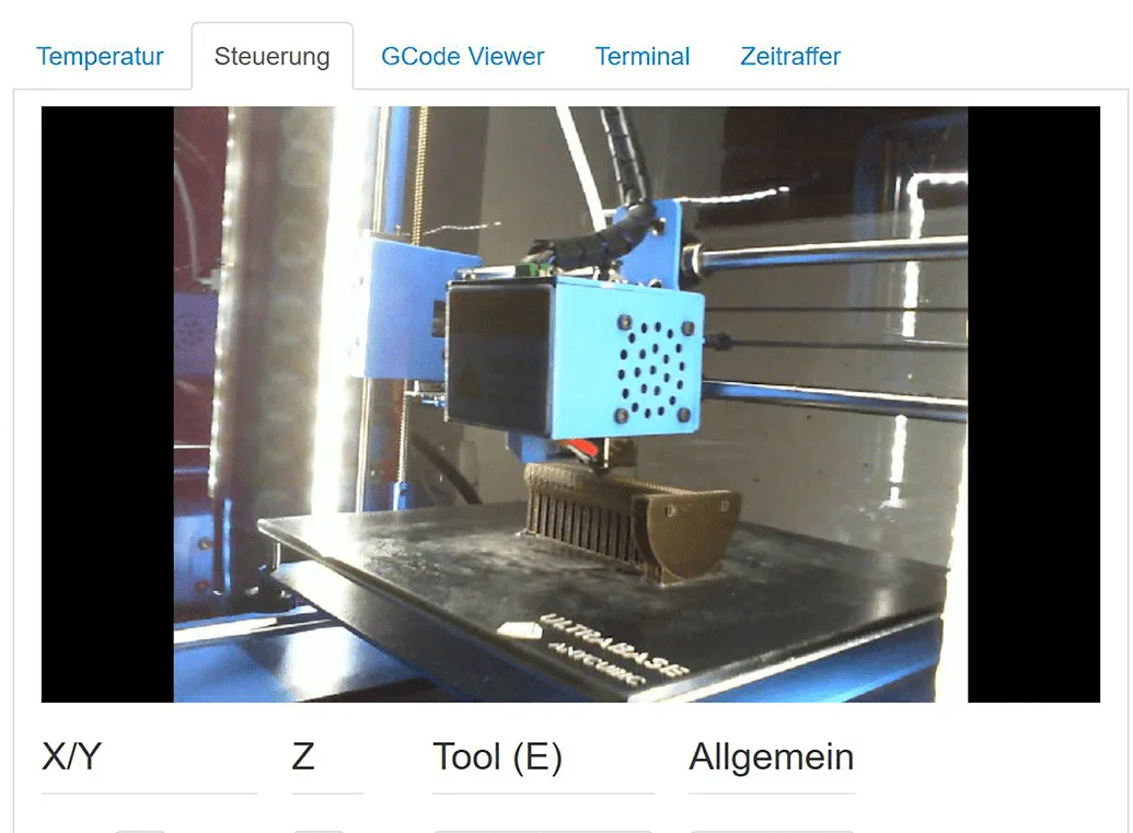The finished printed holder